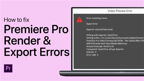export error premiere pro|HOW To FIX EXPORT Error In PREMIERE PRO .